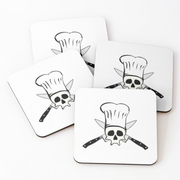 Item preview, Chef skull with knife Anthony Bourdain    designed and sold by HSColorpress.
