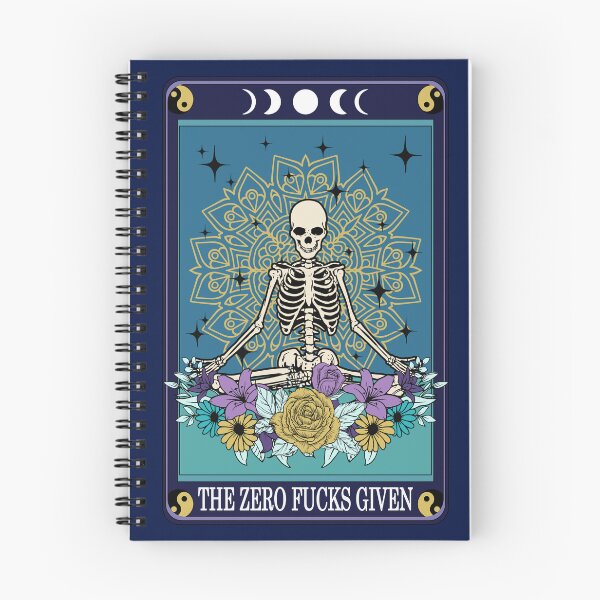 Item preview,  Funny tarot card with a skeleton - The Zero Fucks Given designed and sold by JuliaPop.