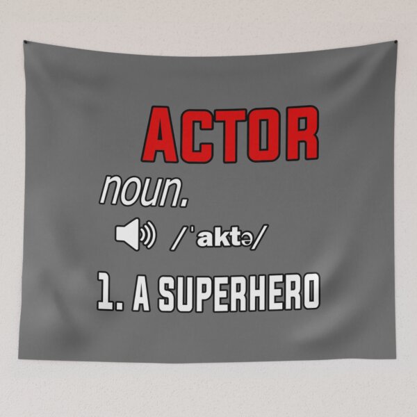 Item preview, Actor Funny Definition superhero designed and sold by AdamReichel.