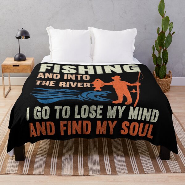 Item preview, Fishing And Into The River I Go To Lose My Mind And Find My Soul T-shirt designed and sold by KGN CREATIVITY.