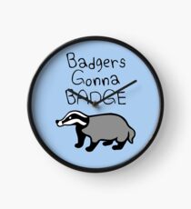 Badgers Gonna Badge Clock