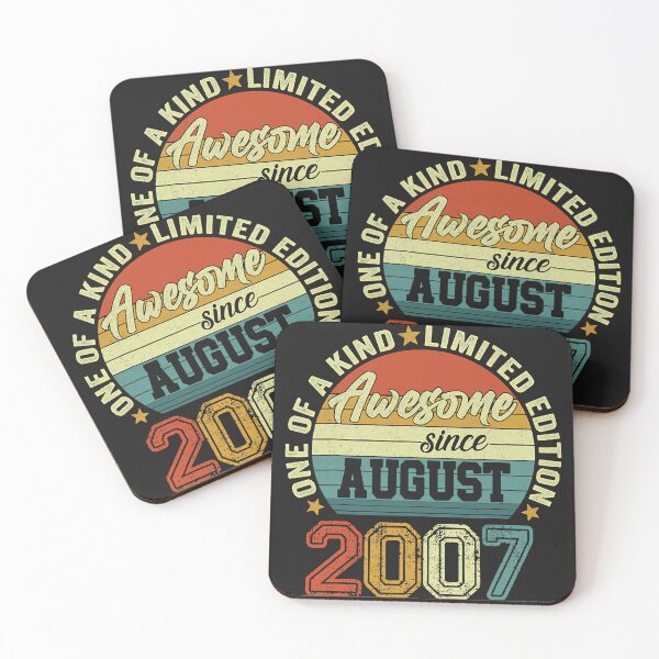 Item preview, One Of A Kind Limited Edition Awesome Since August 2007 15th Birthday designed and sold by HarveyHF.