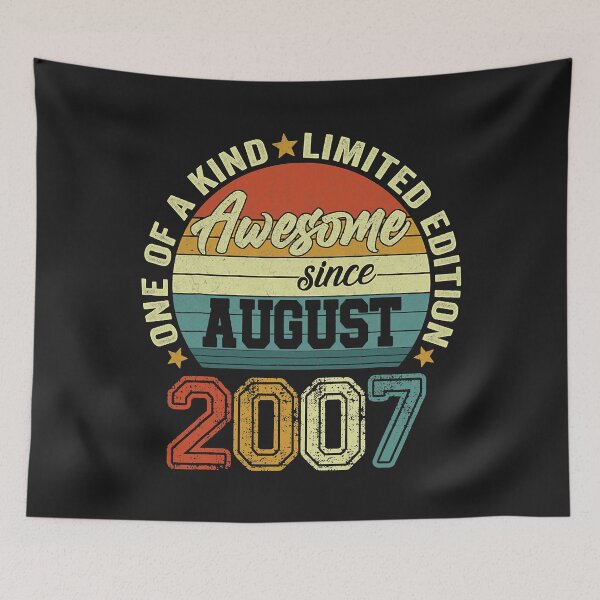 Item preview, One Of A Kind Limited Edition Awesome Since August 2007 15th Birthday designed and sold by HarveyHF.