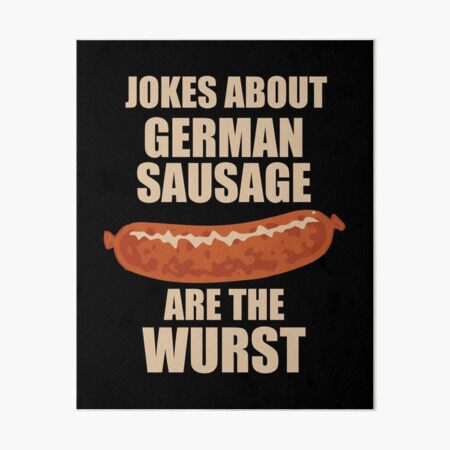 German Sausages are the Wurst Funny Humor Satin Chrome Plated Metal Money Clip