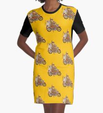 Fantastisches Herr Motorrad T-Shirt Kleid