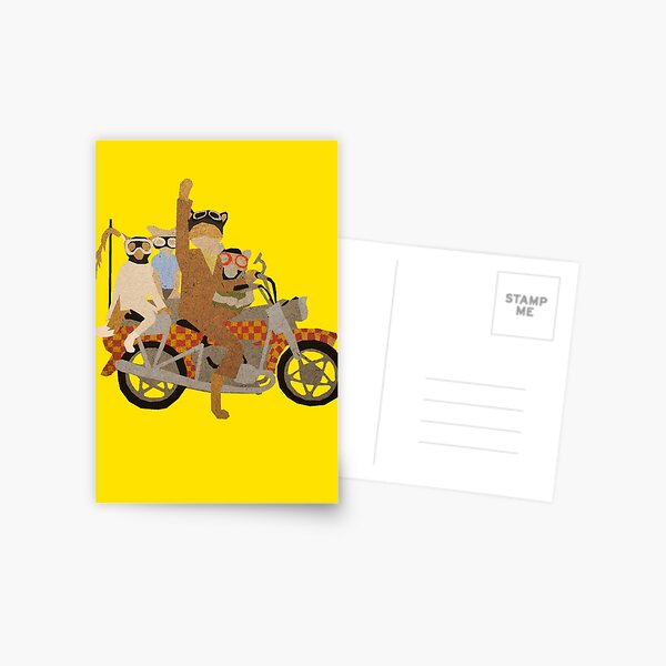 Fantastic Mr Motorcycle Postcard