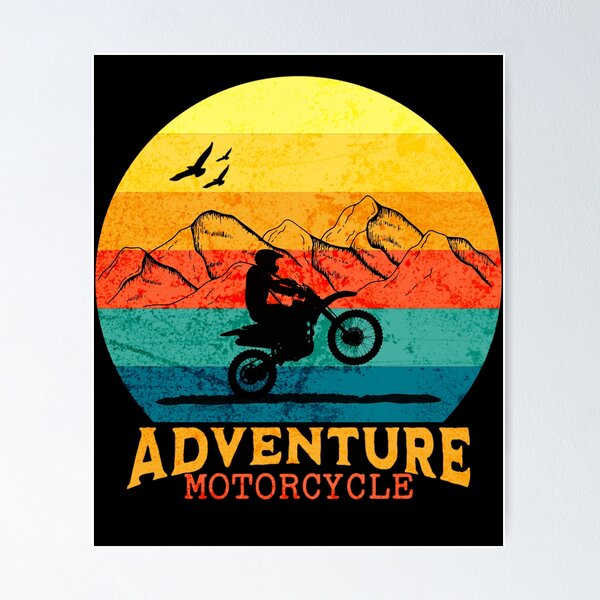 Item preview, Adventure Motorbike - Offroad Sunset designed and sold by Rev-Style.