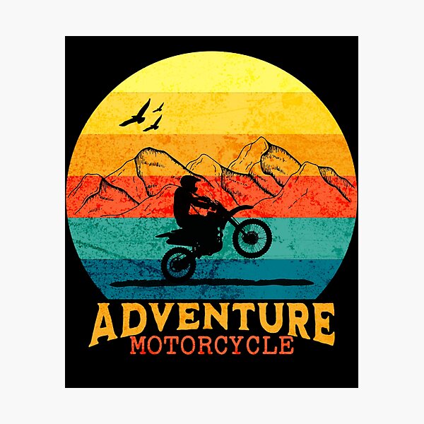 Item preview, Adventure Motorbike - Offroad Sunset designed and sold by Rev-Style.