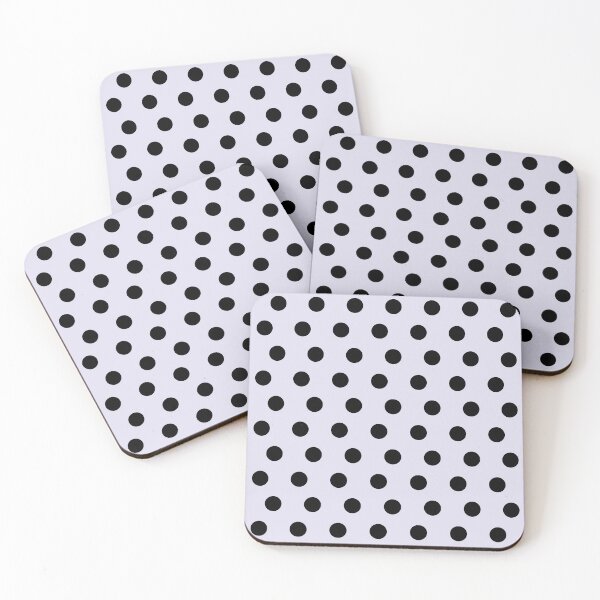 Artikelvorschau, Klassischer Polka Dot_ Schwarzer hellvioletter pastellvioletter heller Lavendel entworfen und verkauft von mimihuang creations.