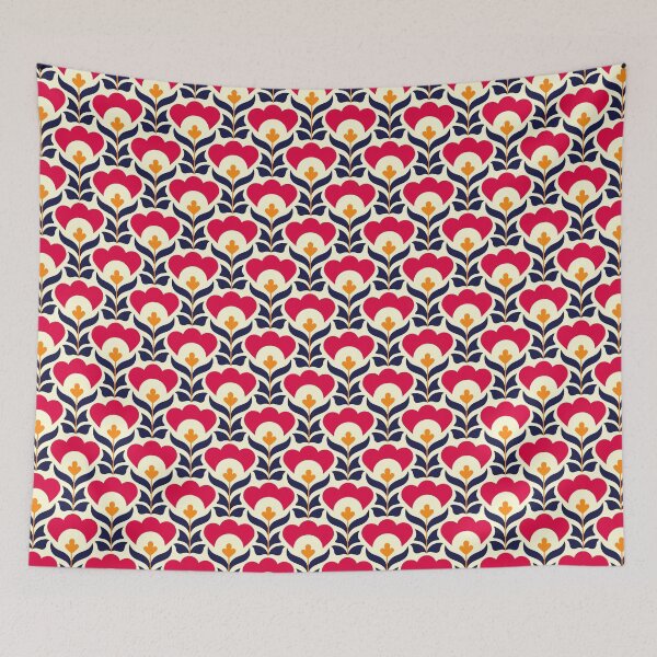 Item preview, 1013 - retro flowers pattern designed and sold by RouCouCou.