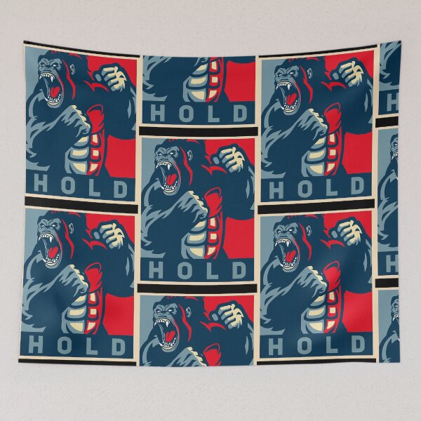Item preview, Retro Hold Ape Together Strong AMC GME Gorilla Rocket Hope  designed and sold by MollySchn95927.