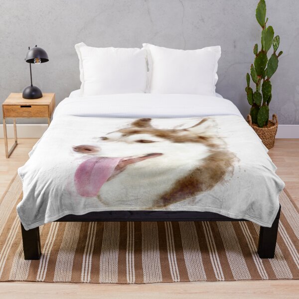 Item preview, Copper Siberian Husky Watercolour Artwork designed and sold by Typeglyphs.