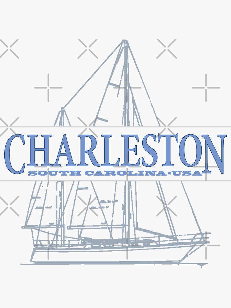 Thumbnail 3 of 3, Sticker, Charleston South Carolina designed and sold by Futurebeachbum.