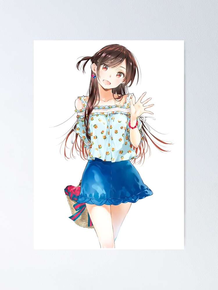 Poster « Mizuhara Chizuru Louer une petite amie Anime Fanart », par Vardainduk Redbubble