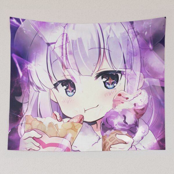 Item preview, Kanna Kamui Miss Kobayashi Dragon Maid Painting Art designed and sold by zeleline.