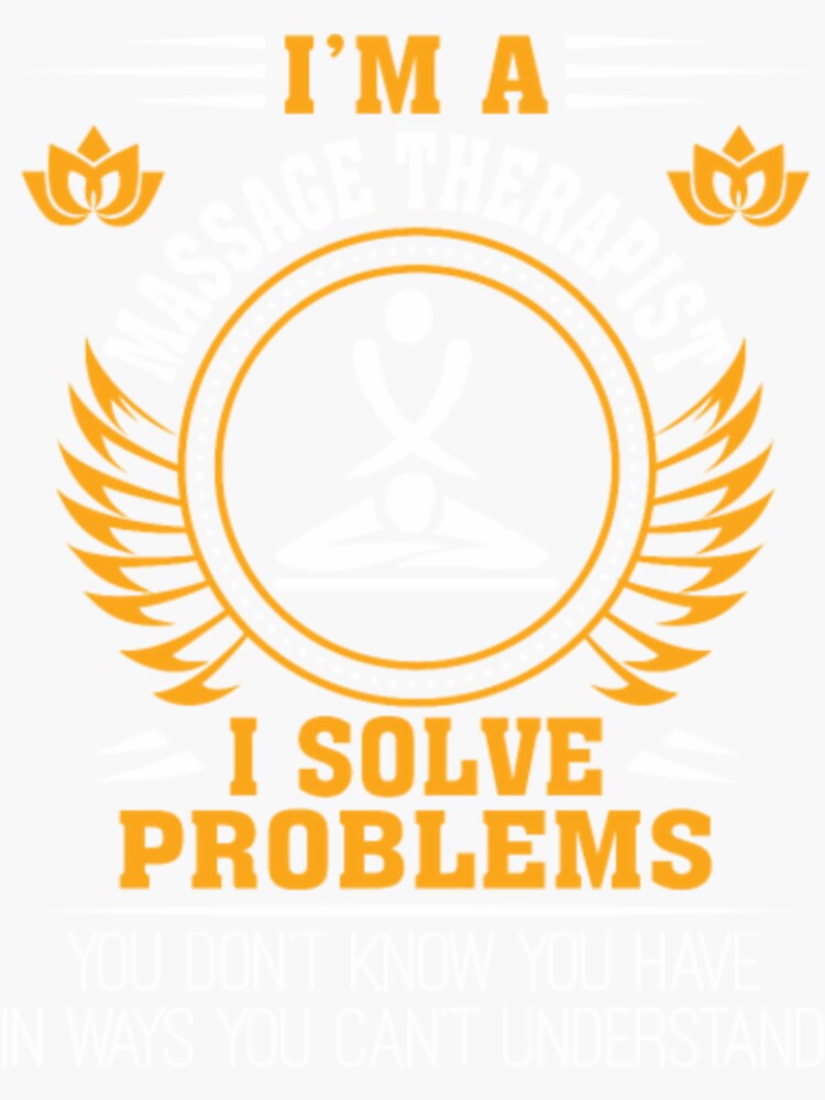 Massage Therapy Solve Problems You Dont Know Sticker For Sale By Cukkiruti Redbubble 7945