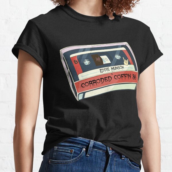 Eddie Munson Corroded Coffin Cassette Classic T-Shirt