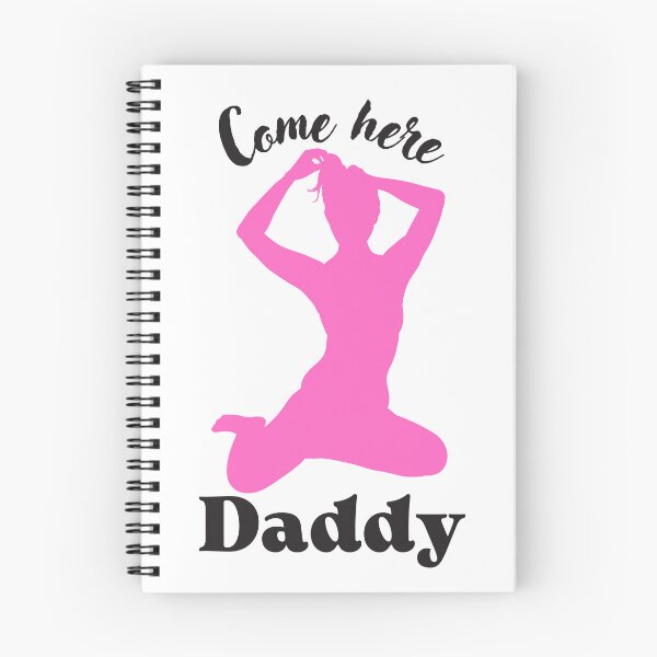 Item preview, Come here Daddy Fem Silhouette Sissy girl pink and dark grey designed and sold by SISSY4SISSIES.