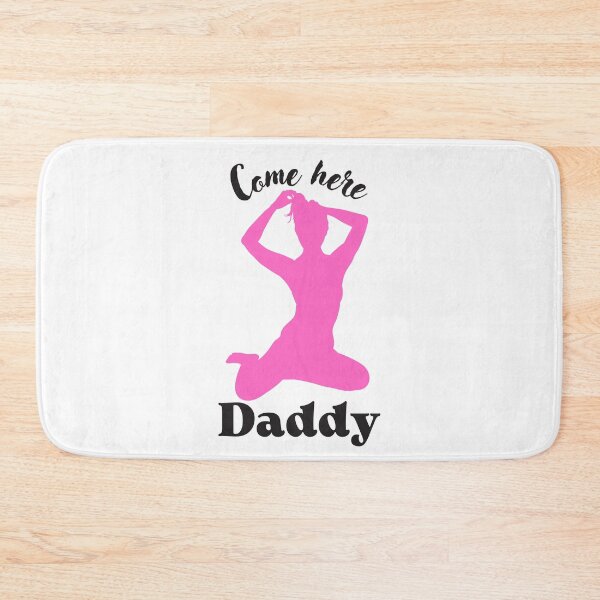 Item preview, Come here Daddy Fem Silhouette Sissy girl pink and dark grey designed and sold by SISSY4SISSIES.