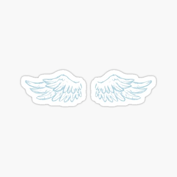"Angel Wings down" Sticker for Sale by AngelGraceOk Redbubble