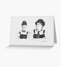 Laurel and Hardy Greeting Card
