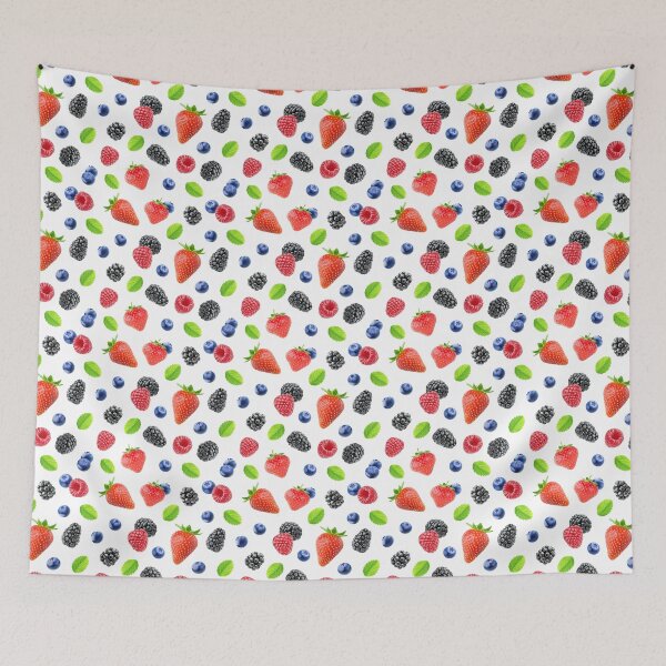 Item preview, Summer berries pattern designed and sold by 6hands.