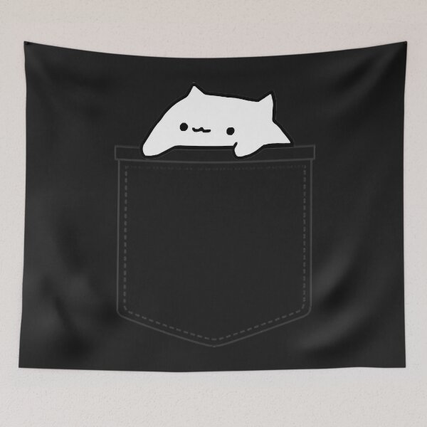 Item preview, Bongo cat in a pocket designed and sold by DannyHubble.