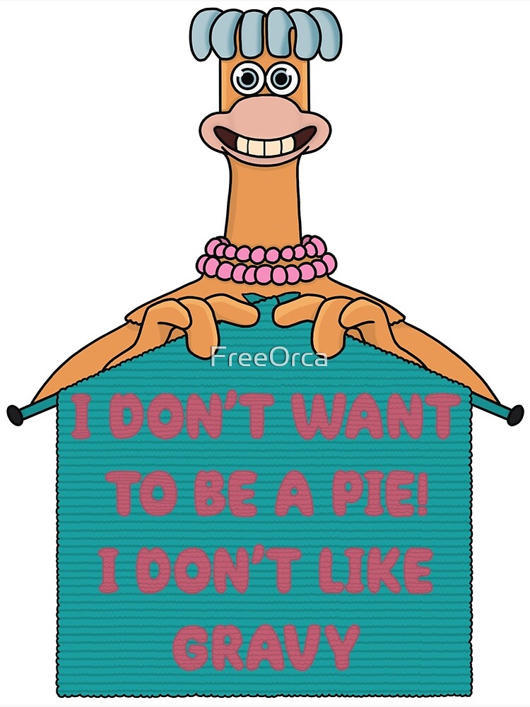 "Chicken Run Babs Knitting" Poster for Sale by FreeOrca Redbubble