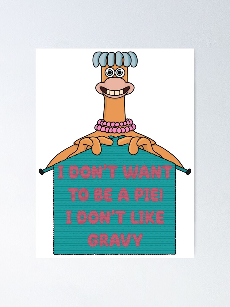 "Chicken Run Babs Knitting" Poster for Sale by FreeOrca Redbubble