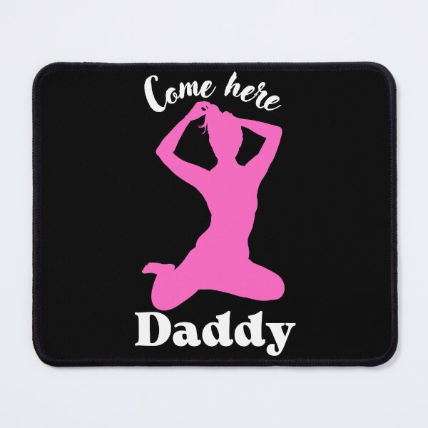 Item preview, Come here Daddy Fem Silhouette Sissy girl pink and white designed and sold by SISSY4SISSIES.