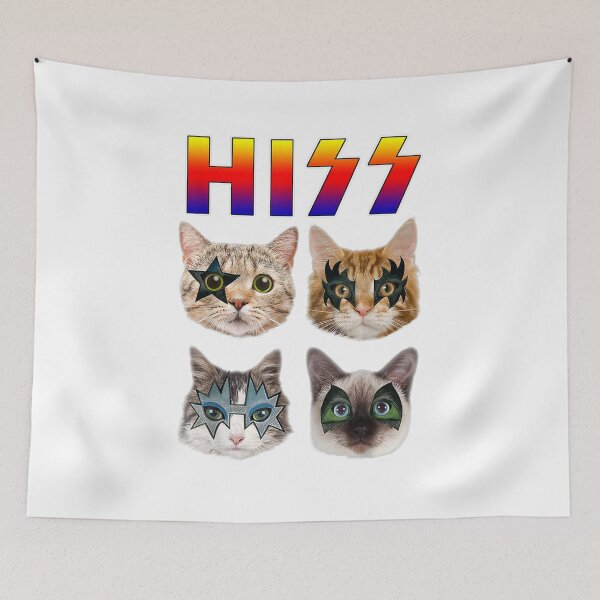 Item preview, Hiss Funny Cats Kittens Rock Rockin designed and sold by Dinielpaker.
