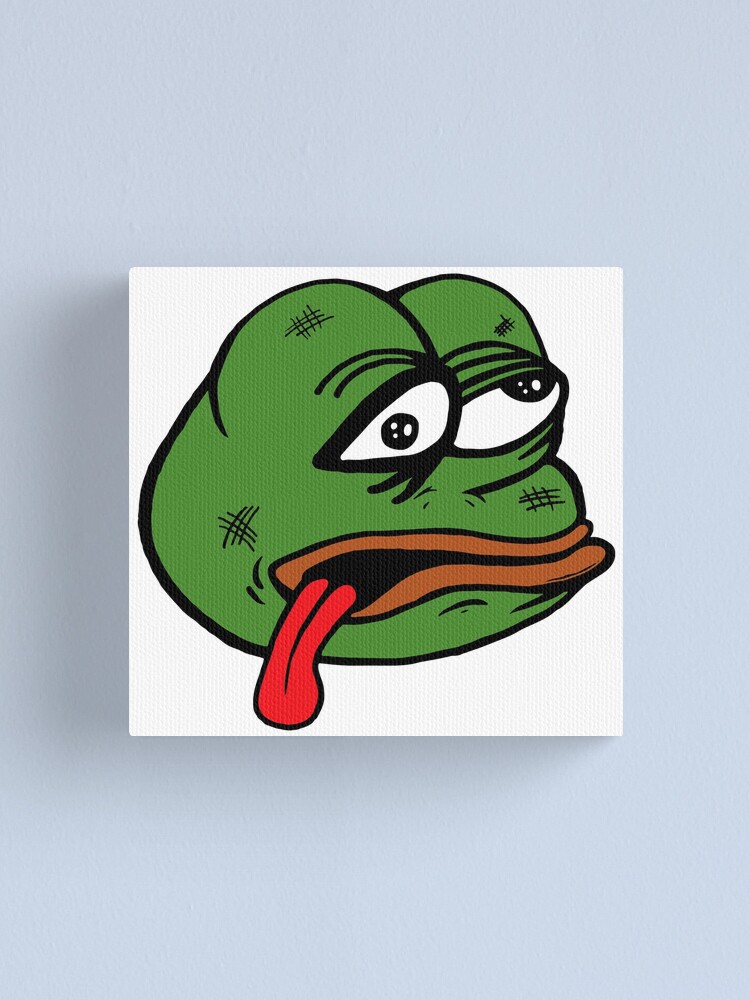 "Dead Pepe Meme" Canvas Print by medulla9324 | Redbubble