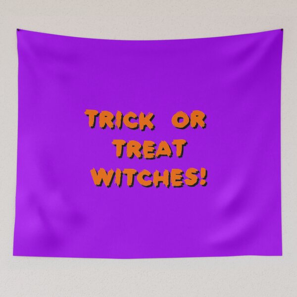 Item preview, Trick Or Treat Witches! - Funny Halloween Puns designed and sold by LMoonDesigns.