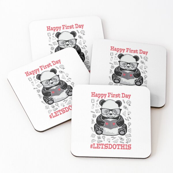Item preview, Happy First Day Let's Do This Back To School Panda Bear designed and sold by GrandeDuc.