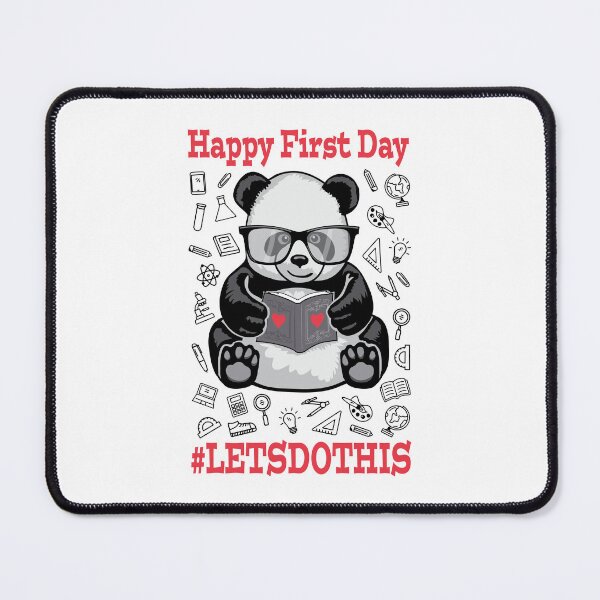 Item preview, Happy First Day Let's Do This Back To School Panda Bear designed and sold by GrandeDuc.