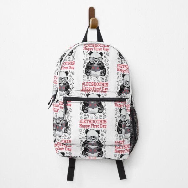 Item preview, Happy First Day Let's Do This Back To School Panda Bear designed and sold by GrandeDuc.