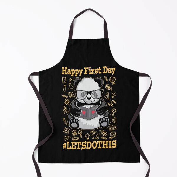 Item preview, Happy First Day Let's Do This Back To School Panda Bear designed and sold by GrandeDuc.