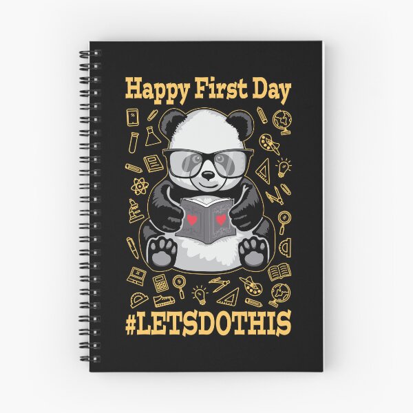 Item preview, Happy First Day Let's Do This Back To School Panda Bear designed and sold by GrandeDuc.
