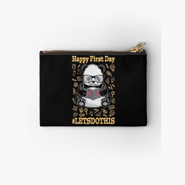 Item preview, Happy First Day Let's Do This Back To School Panda Bear designed and sold by GrandeDuc.