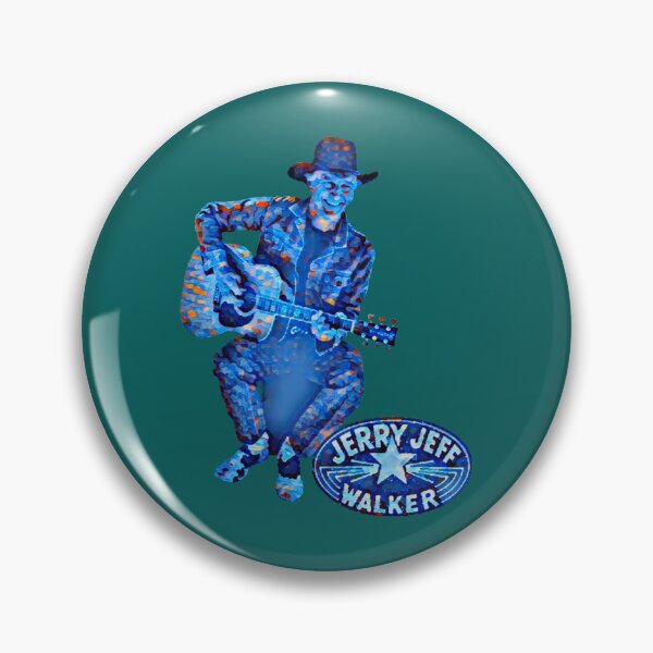 Item preview, Jerry Jeff Walker blue painting  designed and sold by AlphaCreatio.