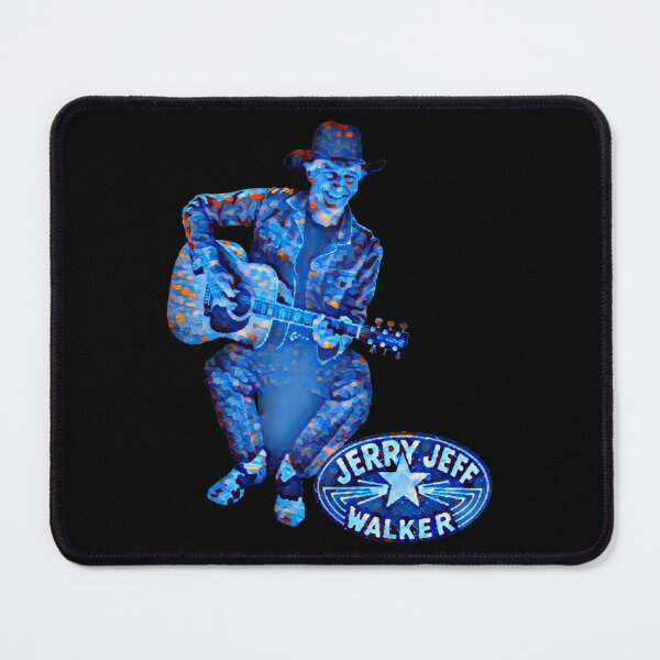 Item preview, Jerry Jeff Walker blue painting  designed and sold by AlphaCreatio.