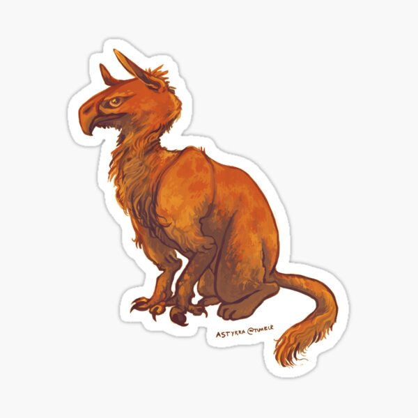 Windswept Griffin Sticker