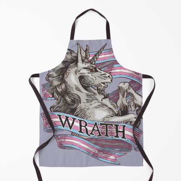 Item preview, Wrath Unicorn - Transgender Pride designed and sold by StillWinter.