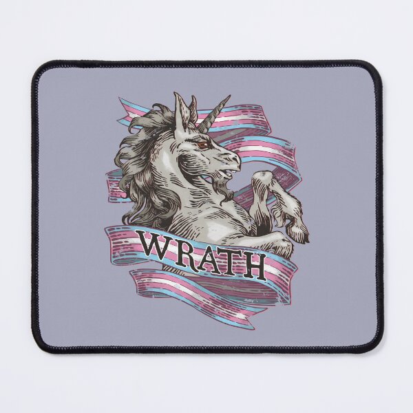 Item preview, Wrath Unicorn - Transgender Pride designed and sold by StillWinter.