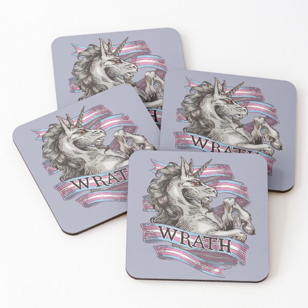 Item preview, Wrath Unicorn - Transgender Pride designed and sold by StillWinter.