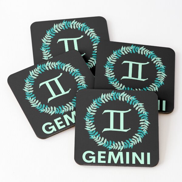 Item preview, Teal Gemini Zodiac Symbol designed and sold by Hellofriendco.