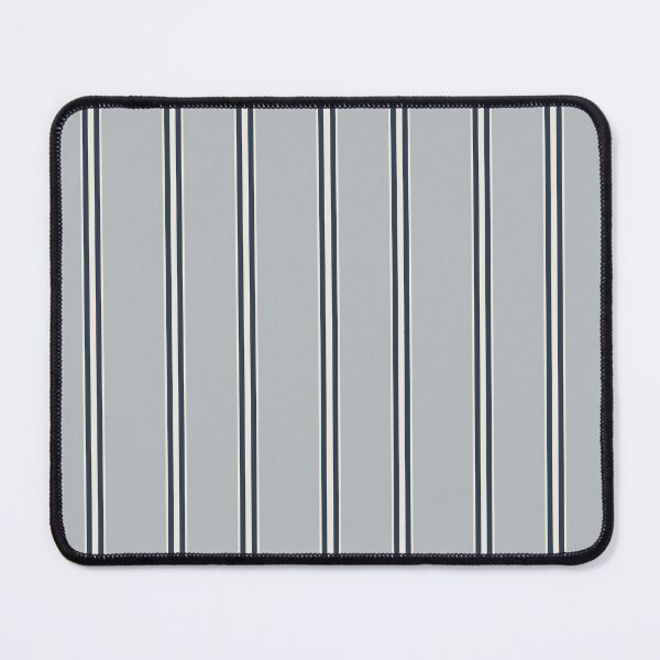 Item preview, Stripes - Samovar Silver, Naval Blue & Alabaster White designed and sold by NolkDesign.