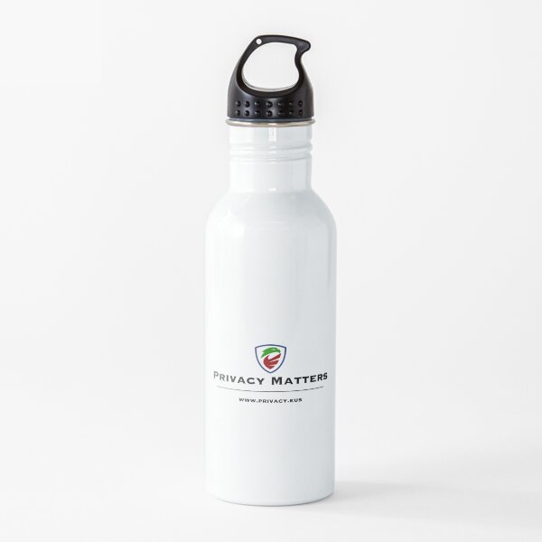 Privacy Matters Nuevo Logo Botella de agua