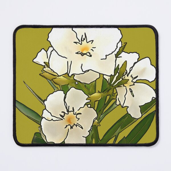 Item preview, White Oleander Black Outline Art designed and sold by taiche.