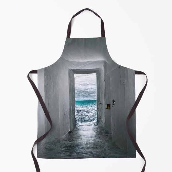 Item preview, White Door Holds Back the Ocean designed and sold by LessLowLast.
